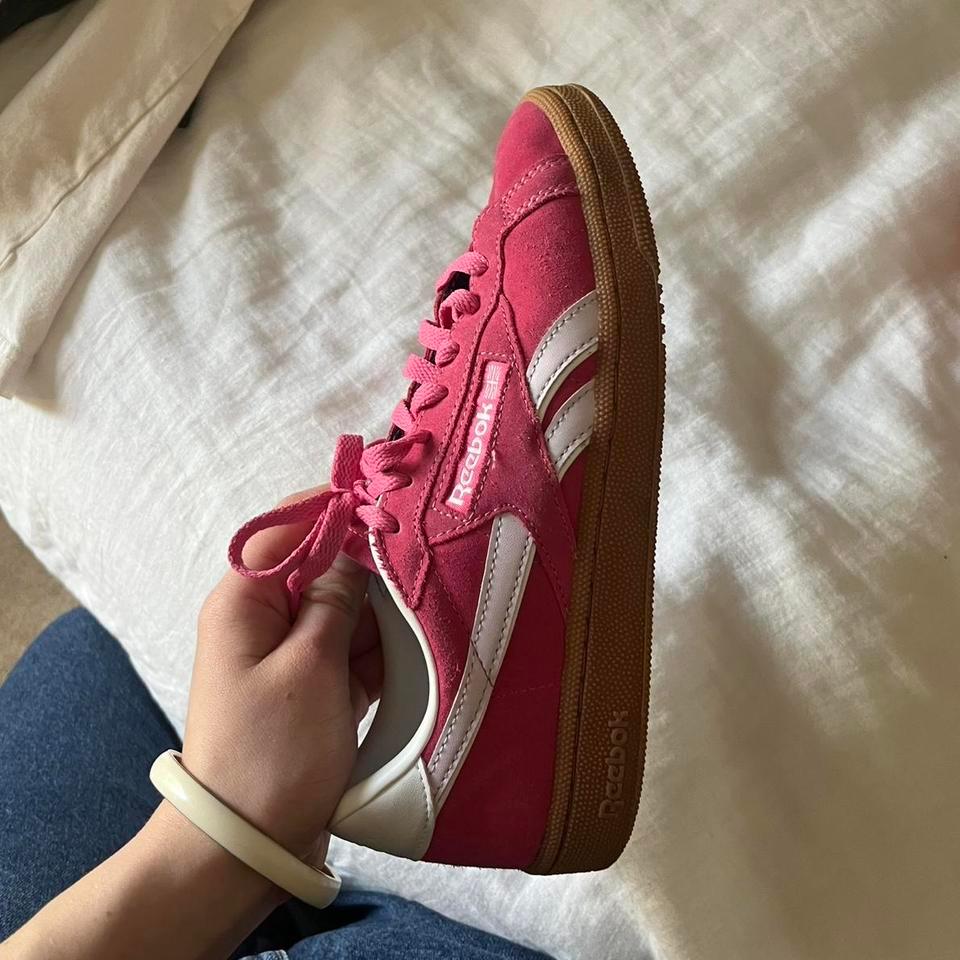 Hot Pink Reebok Suede Sneakers Bc75 3