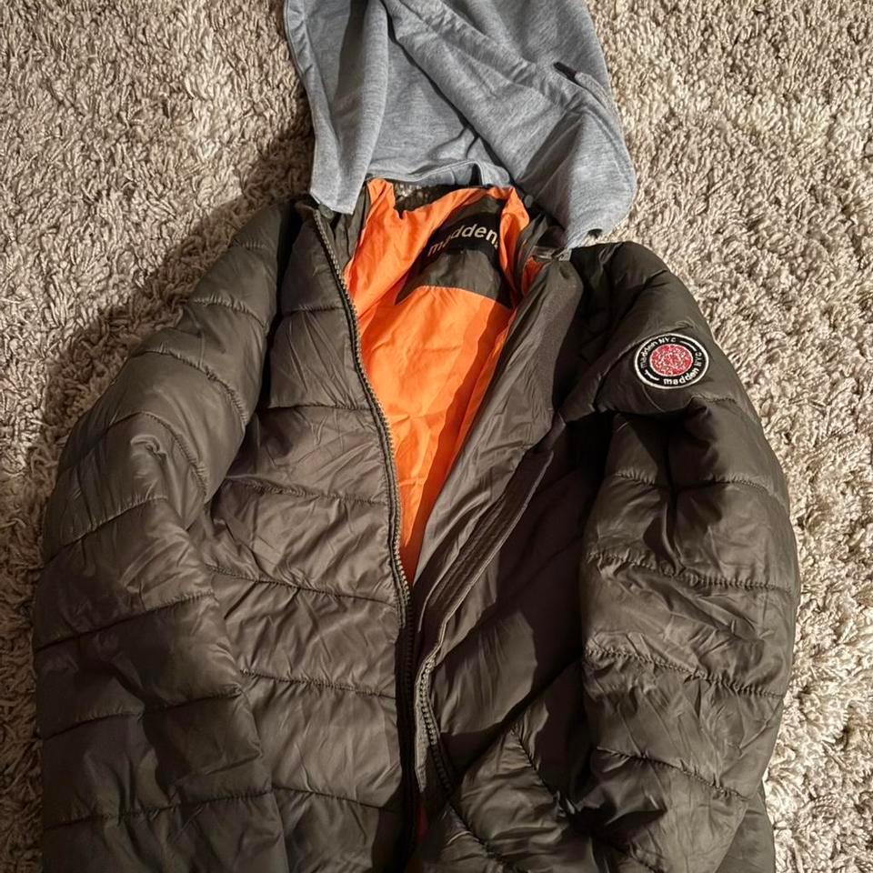 Madden Nyc Grey Puffer Jacket 6a83