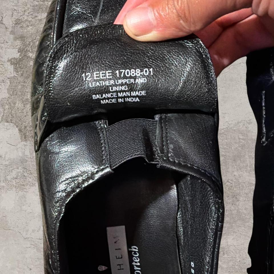 Florsheim Black Leather Loafers With B604 6