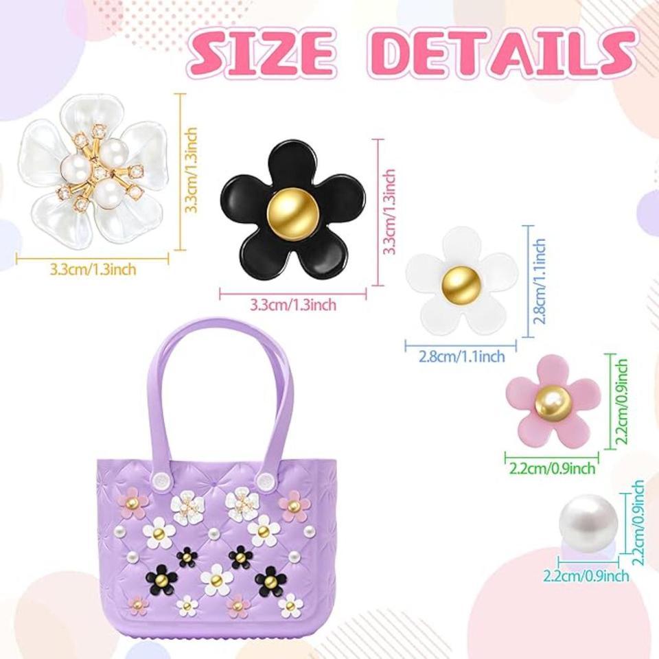 Pearl Daisy Flower Charms For 2