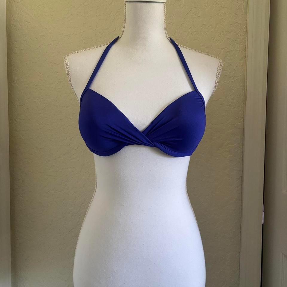 Adjustable Push Up Blue Halter 8b5b