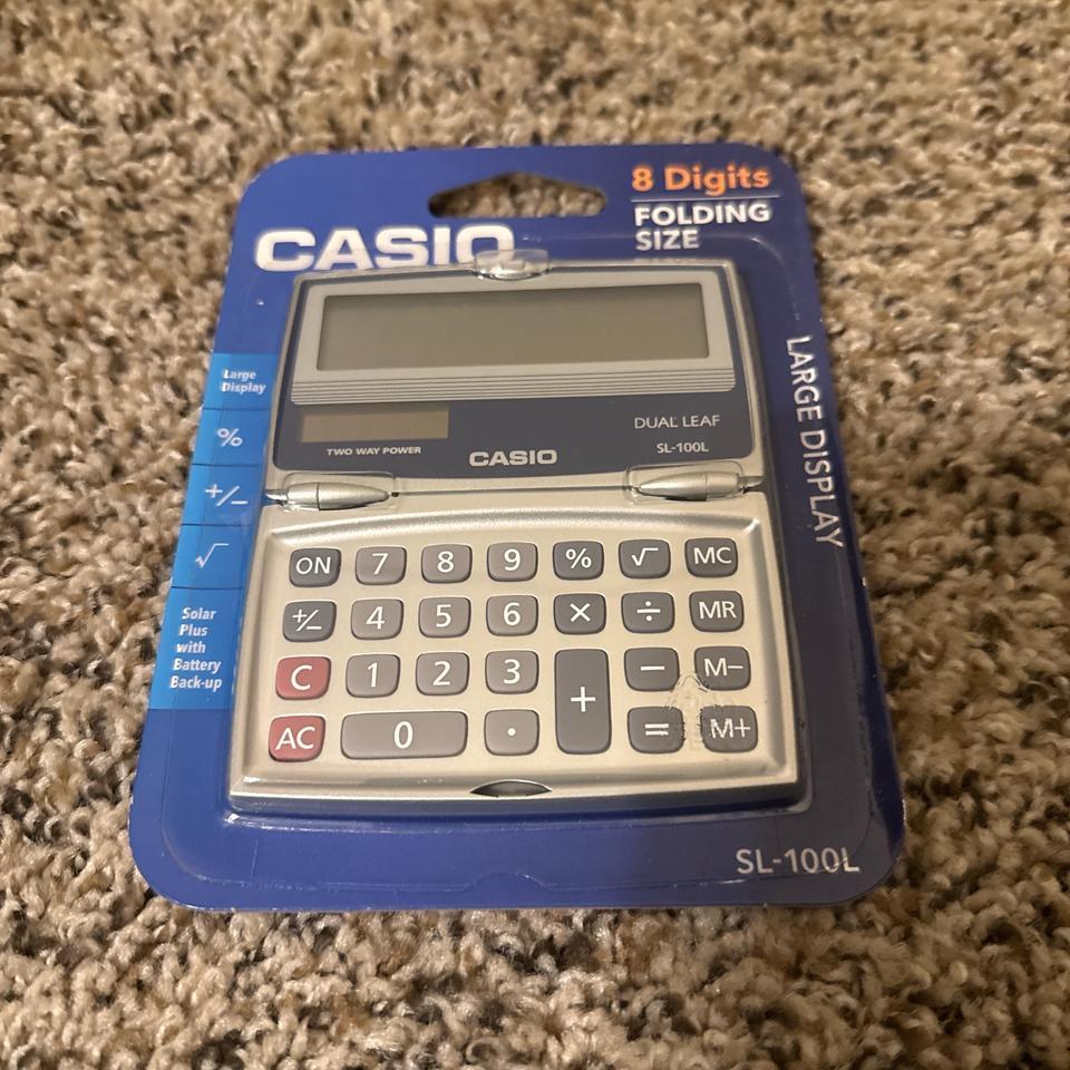 Casio Sl 100l Folding Calculator Calculator 2ec6