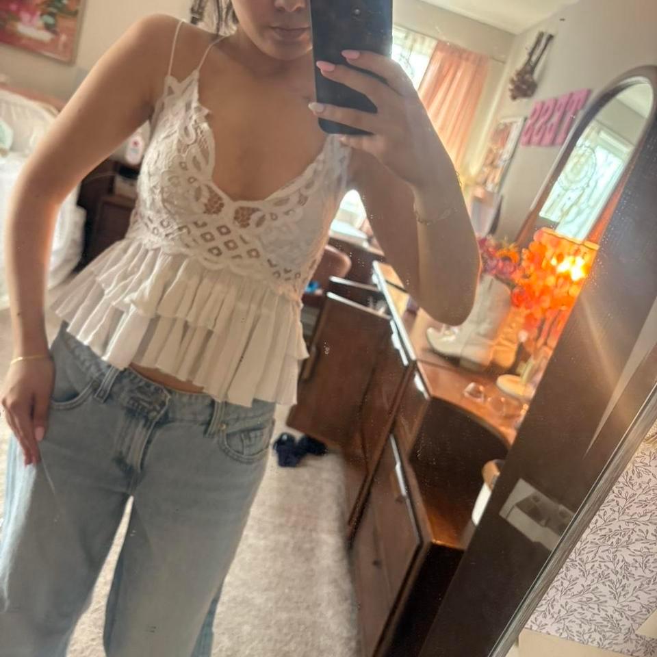 White Lace Cami Top With 1814 2