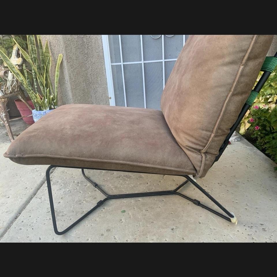 Brown Suede Butterfly Chair Furniture Ccfd 3