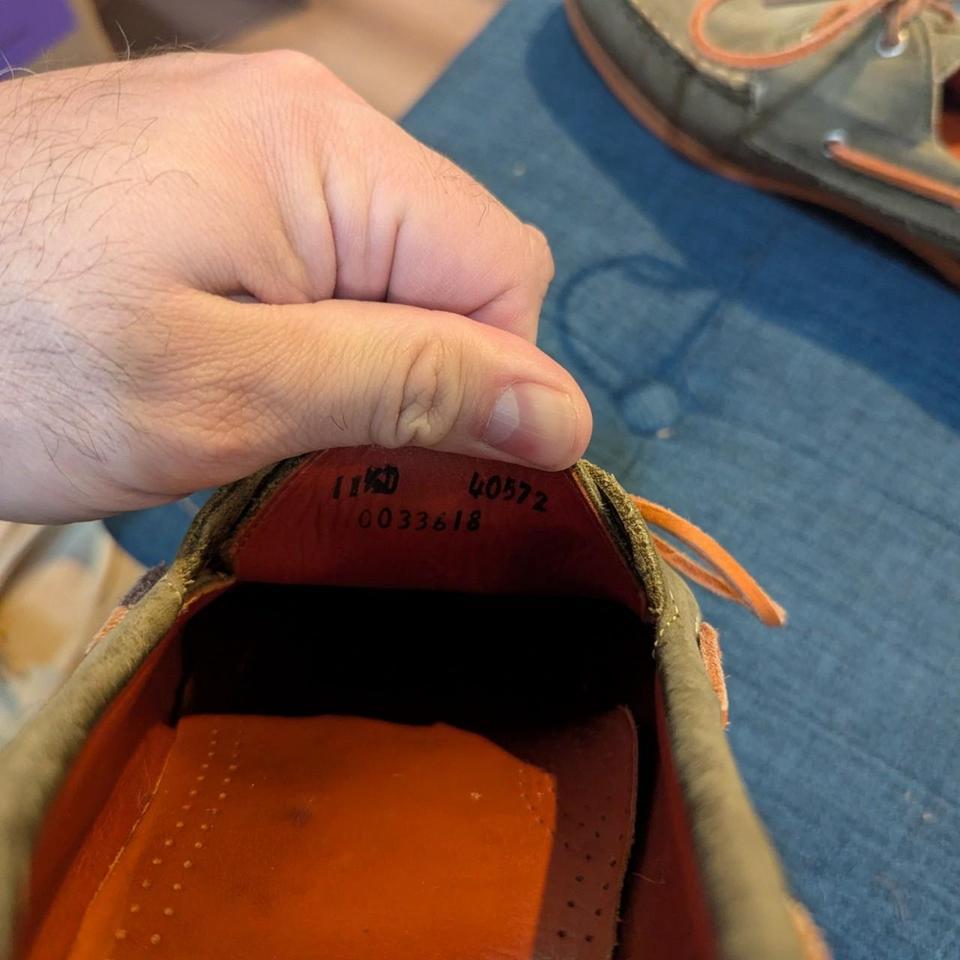 Allen Edmonds Green Leather Boat 48a1 6
