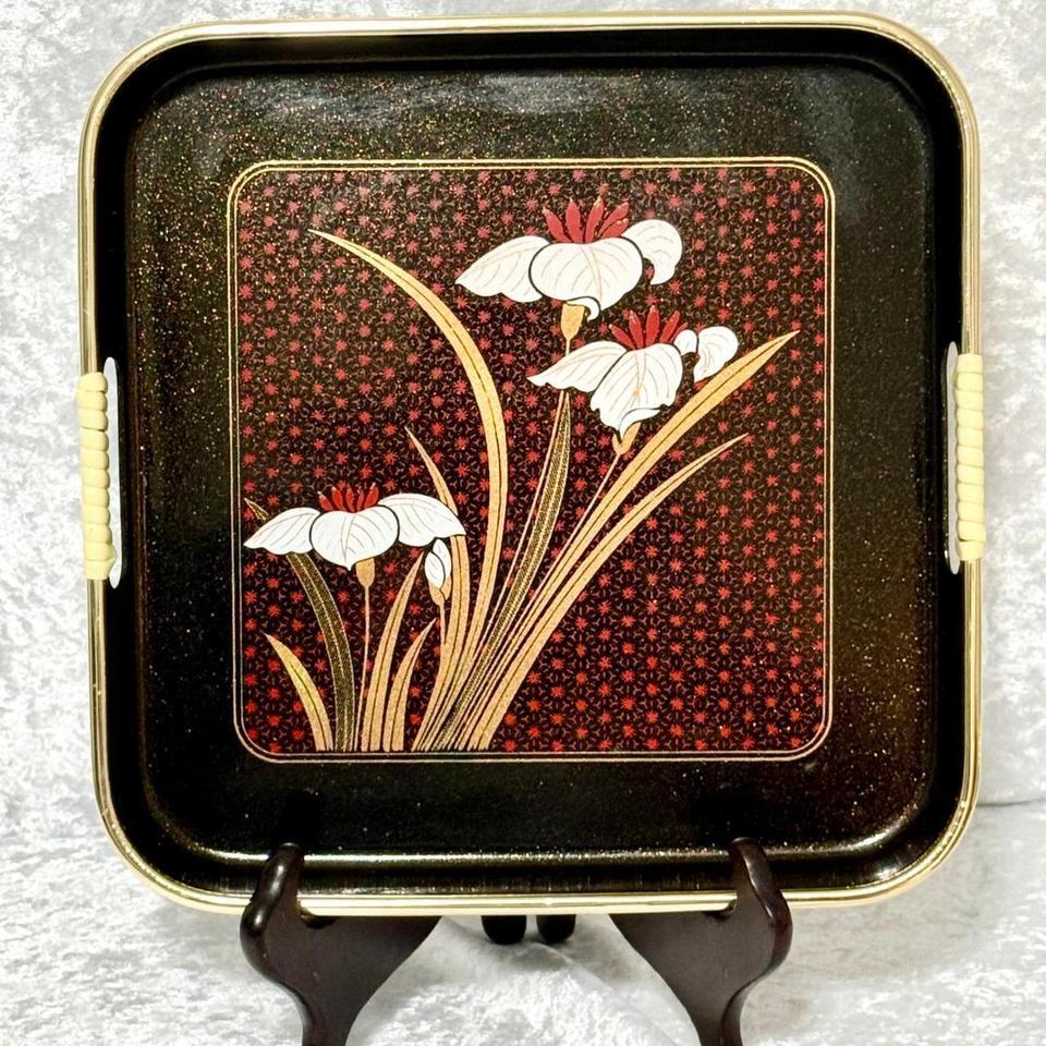 Vintage Japanese Lacquerware Serving Tray C463 2