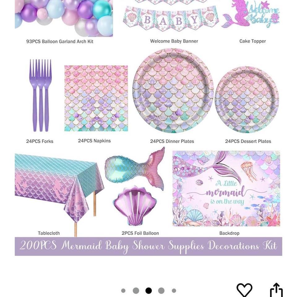 Mermaid Baby Shower Kit 4