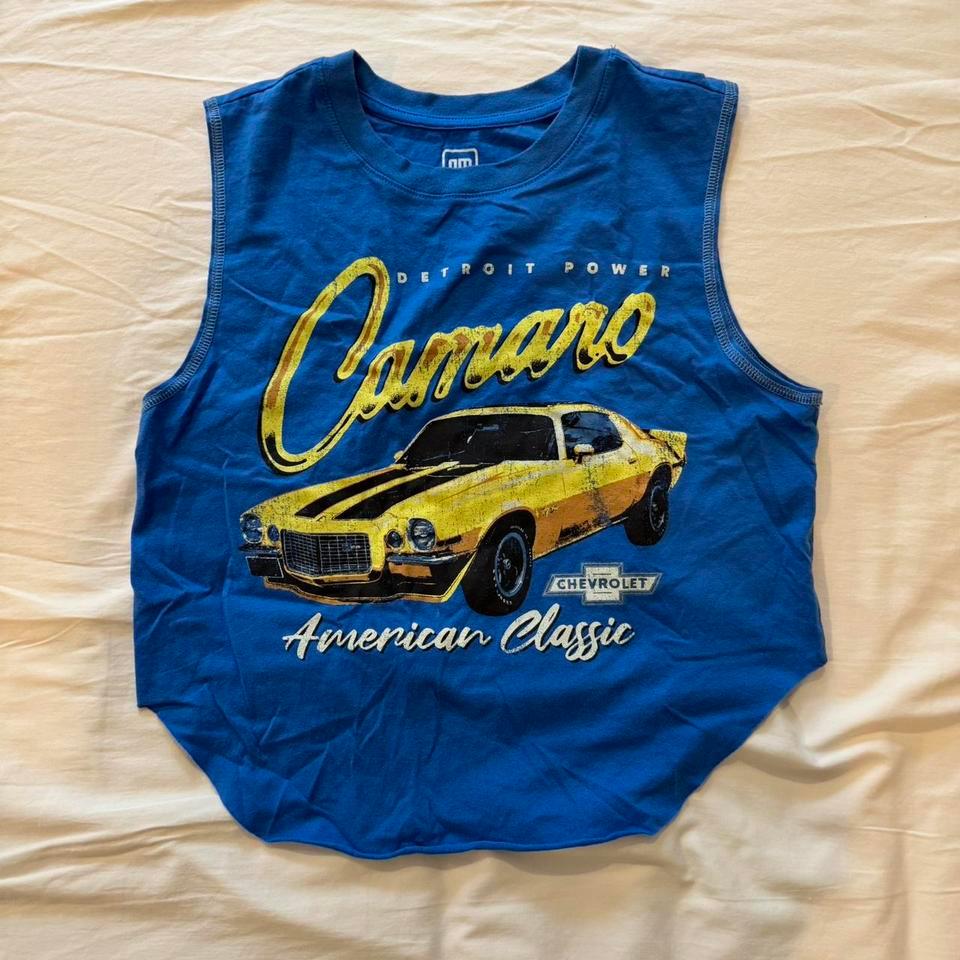 Chevrolet Camaro Blue Tank Top