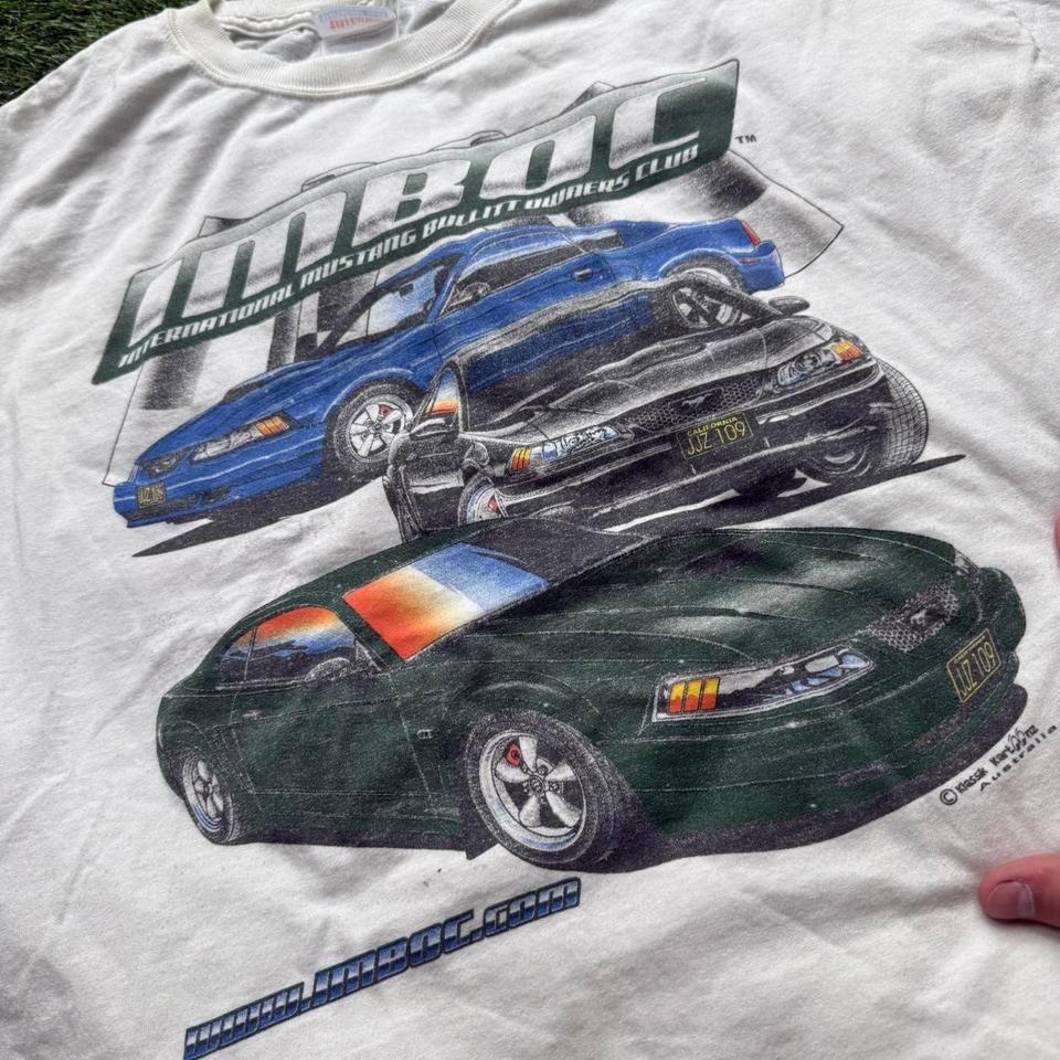 90s Ford Mustang White Cotton 14c5