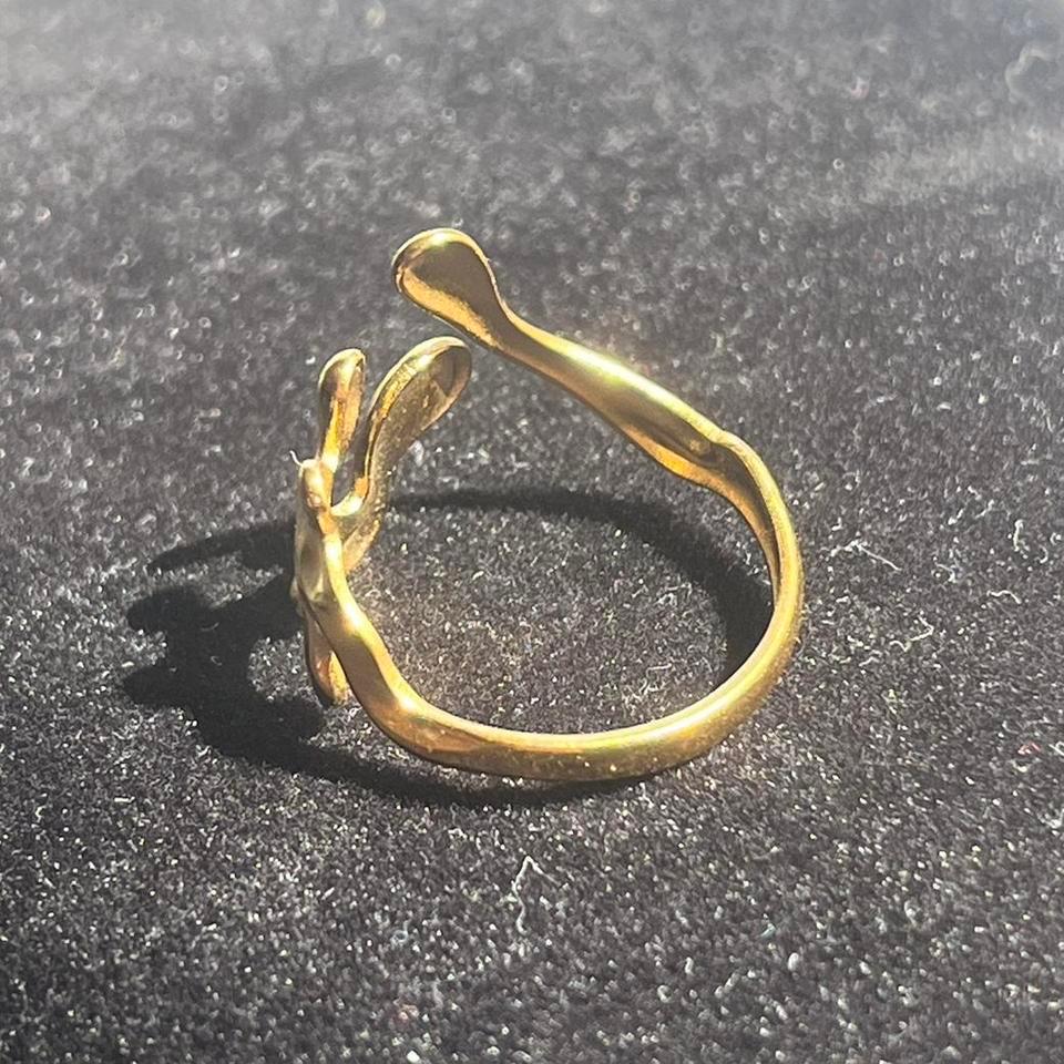 Gold Y2k Ring Gold Stainless 3663 4