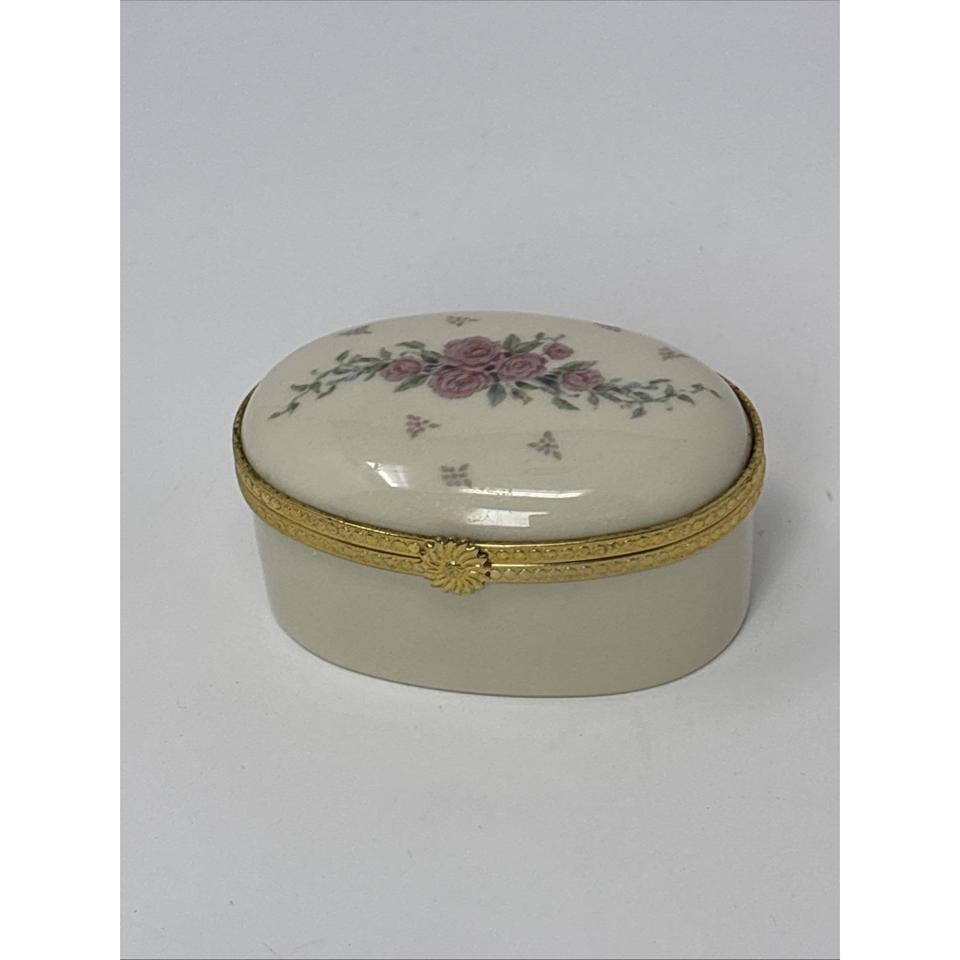 Lenox Petite Rose Porcelain Trinket 73ae