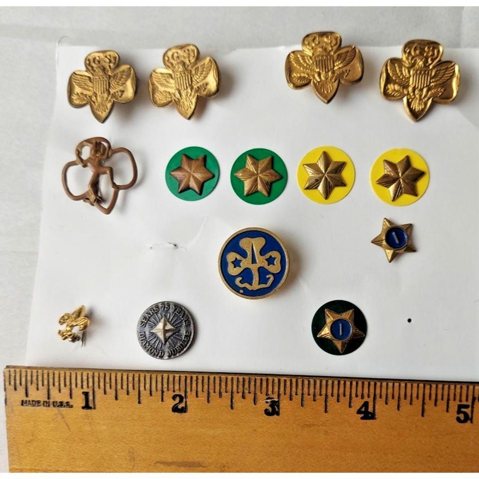 Vtg Pins Girl Scout Boy 8