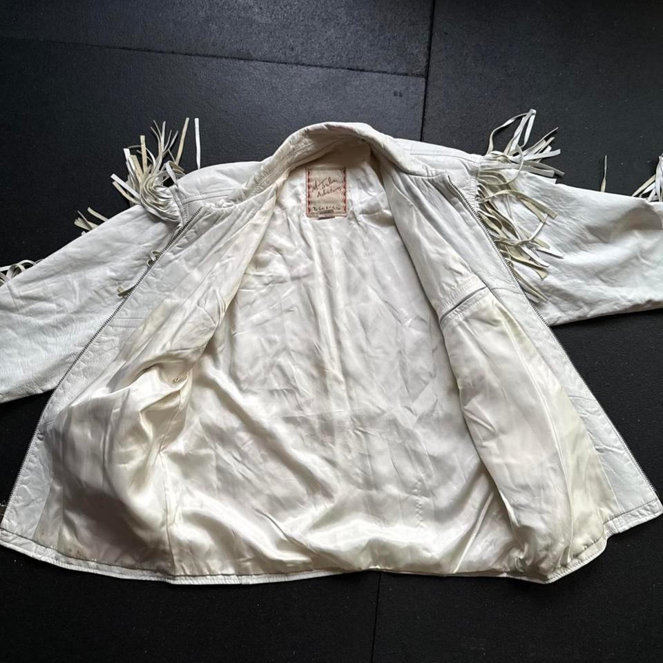 Vintage White Western Fringe Rodeo 5
