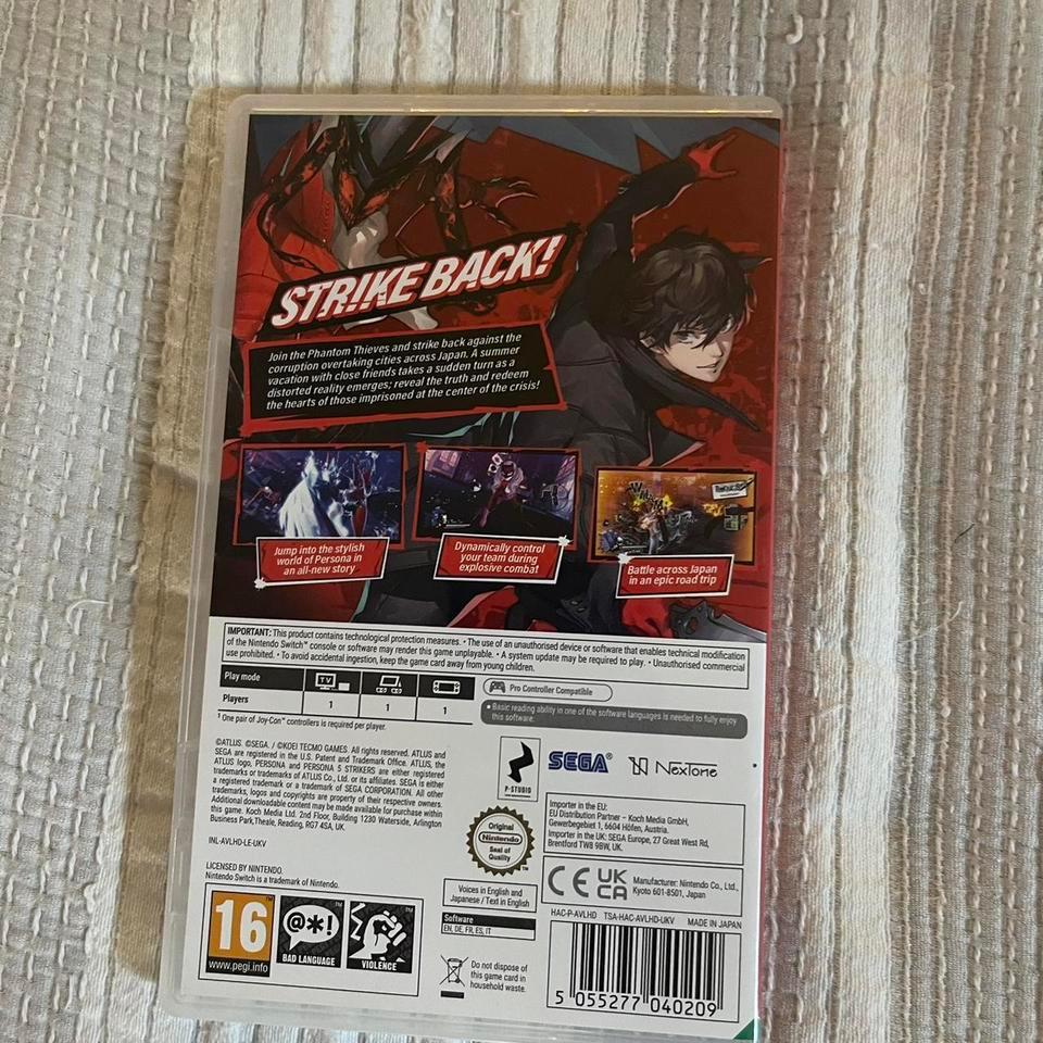 Persona 5 Strikers Nintendo Switch Aab9 2