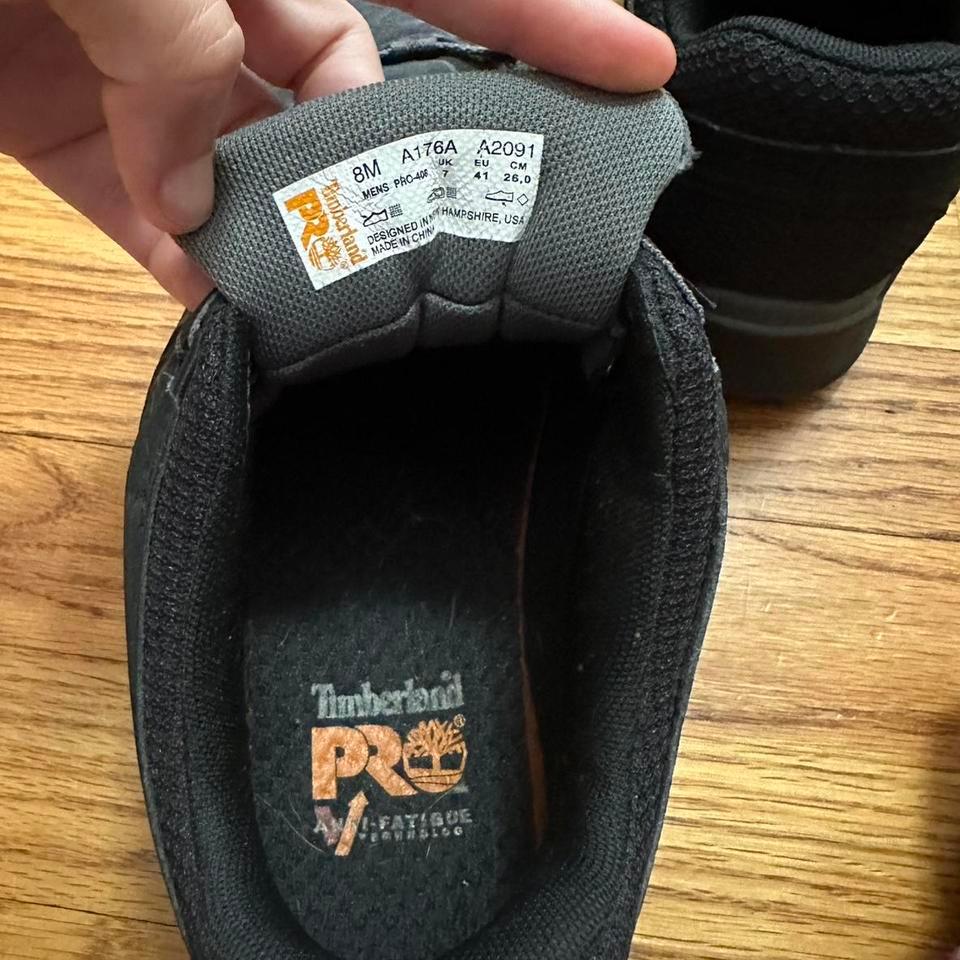 Black Timberland Pro Pitbull 20 5