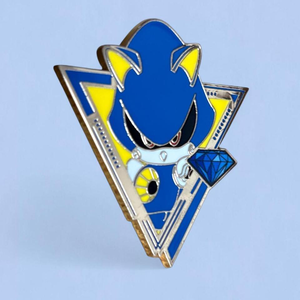 Super Rare Metal Sonic Pin 607f 3
