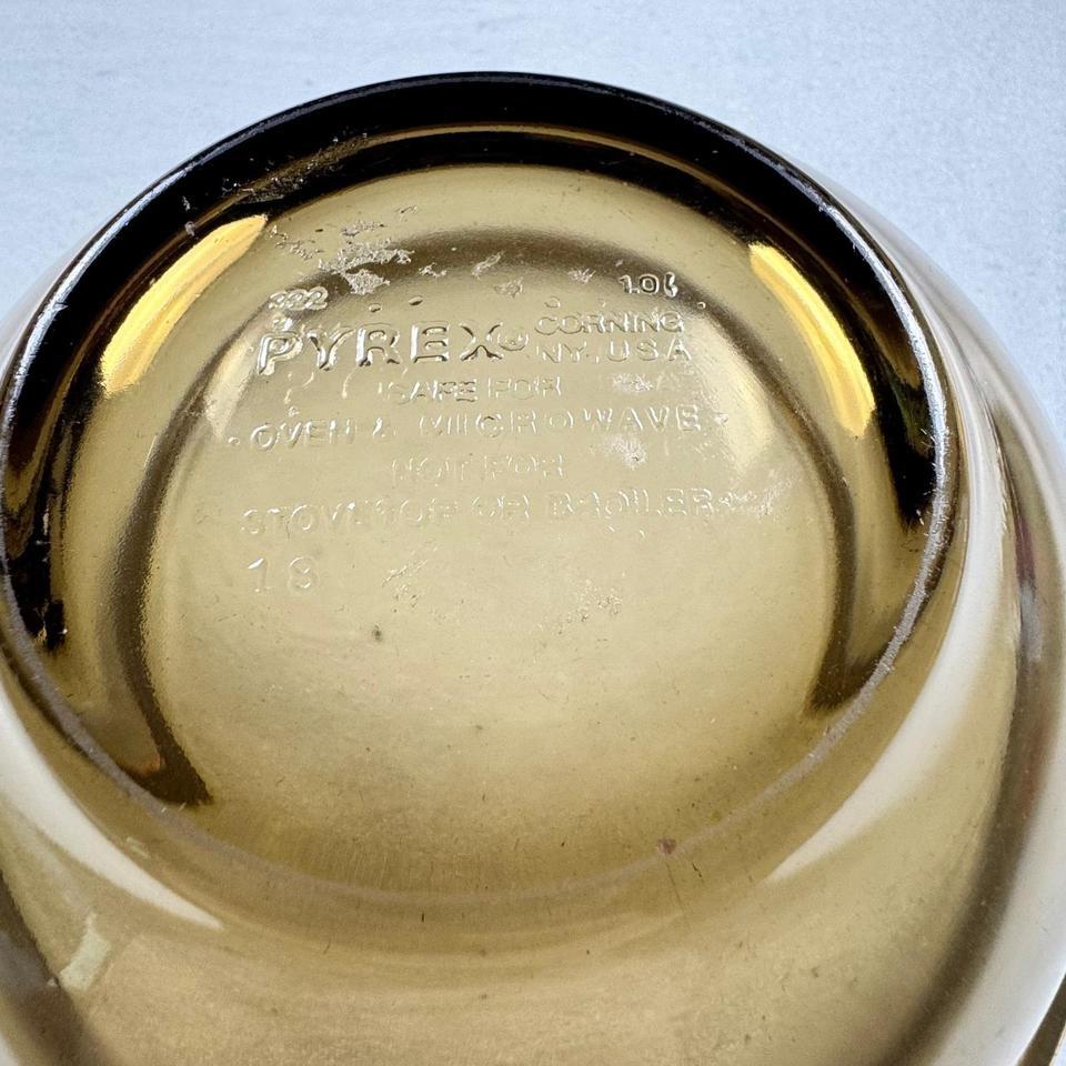 Vintage Pyrex Visions Amber Brown Fe4c 7