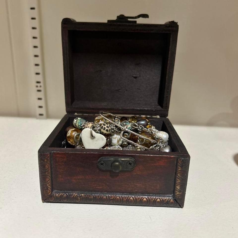Small Wooden Chest With Vintage