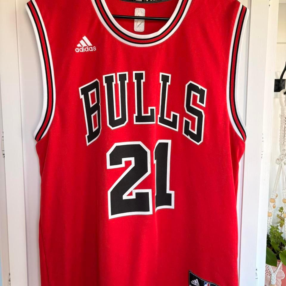 Adidas Red Chicago Bulls Jersey A9a0