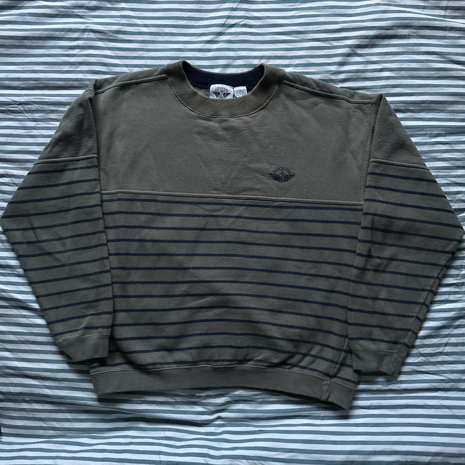 Dockers Green And Navy Striped Df73 2