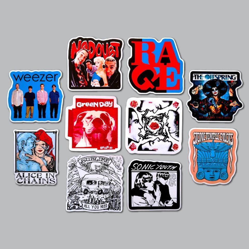 90s Alternative Vinyl Sticker Pack 572c