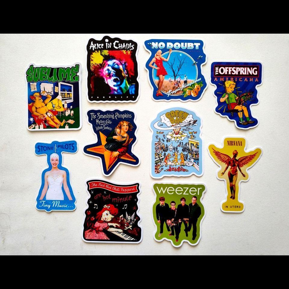 90s Alternative Vinyl Sticker Pack 0bd2 2