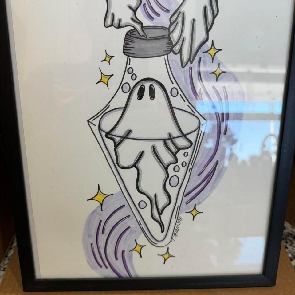 Handdrawn Ghost In A Bottle Eab5