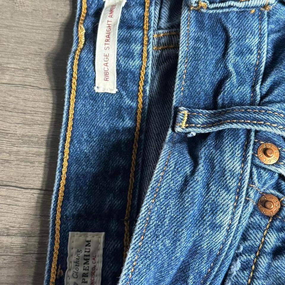 Levis Ribcage Straight Ankle Blue 80ca 4