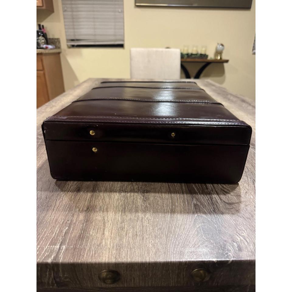 Vintage Burgundy Top Grain Leather 853f 6