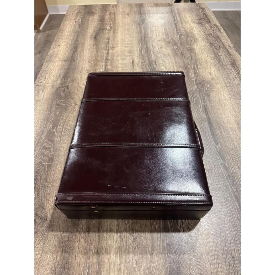 Vintage Burgundy Top Grain Leather 853f 7