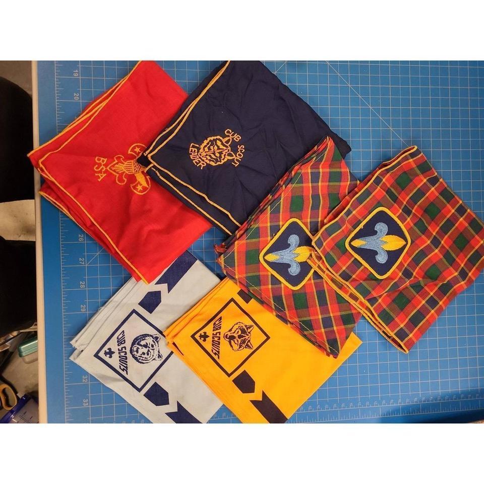 Vintage Cub Scout Neckerchief Lot Fee8