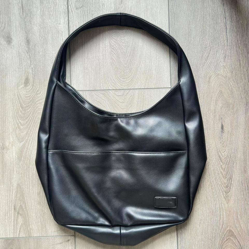 Black Tote Bag With Zipper 4d5e