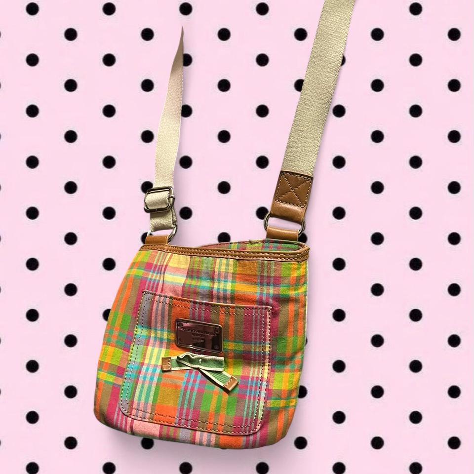 Tommy Hilfiger Multicoloured Plaid Crossbody B04b