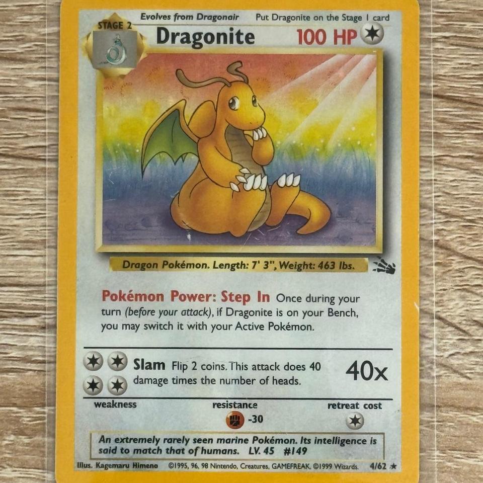 Dragonite Fossil Set Holo