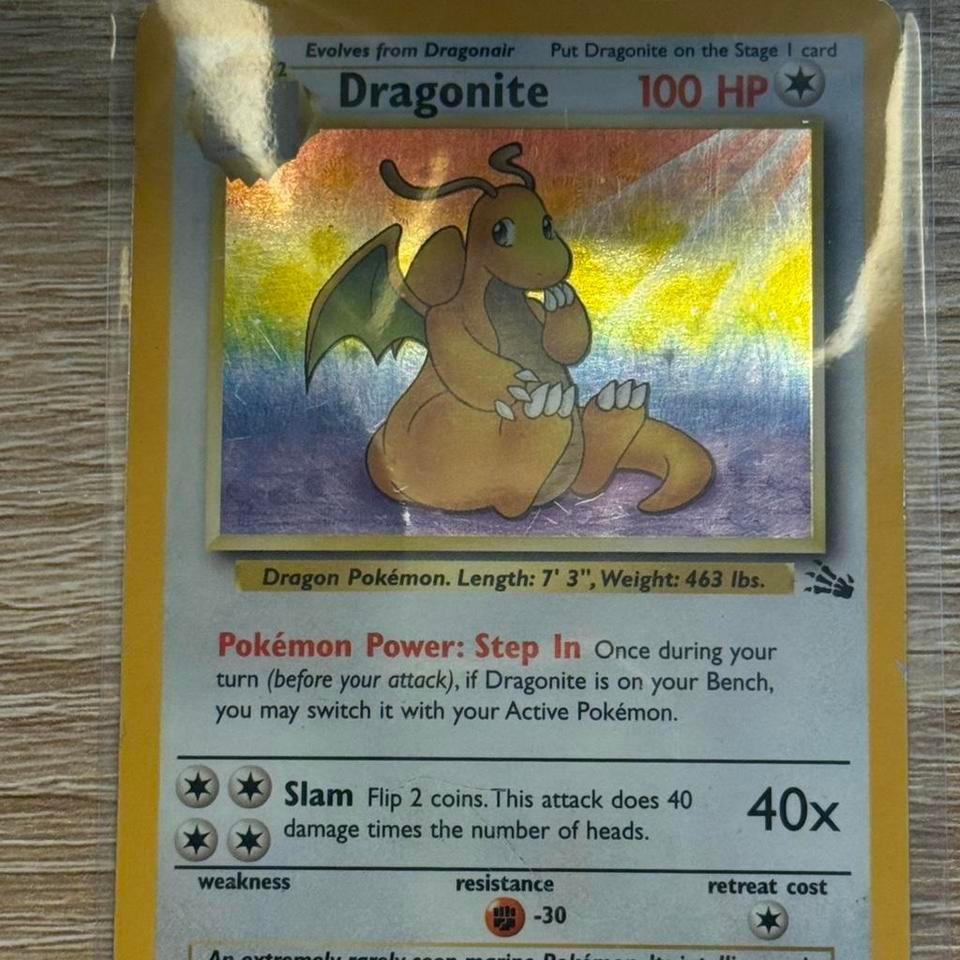 Dragonite Fossil Set Holo 3