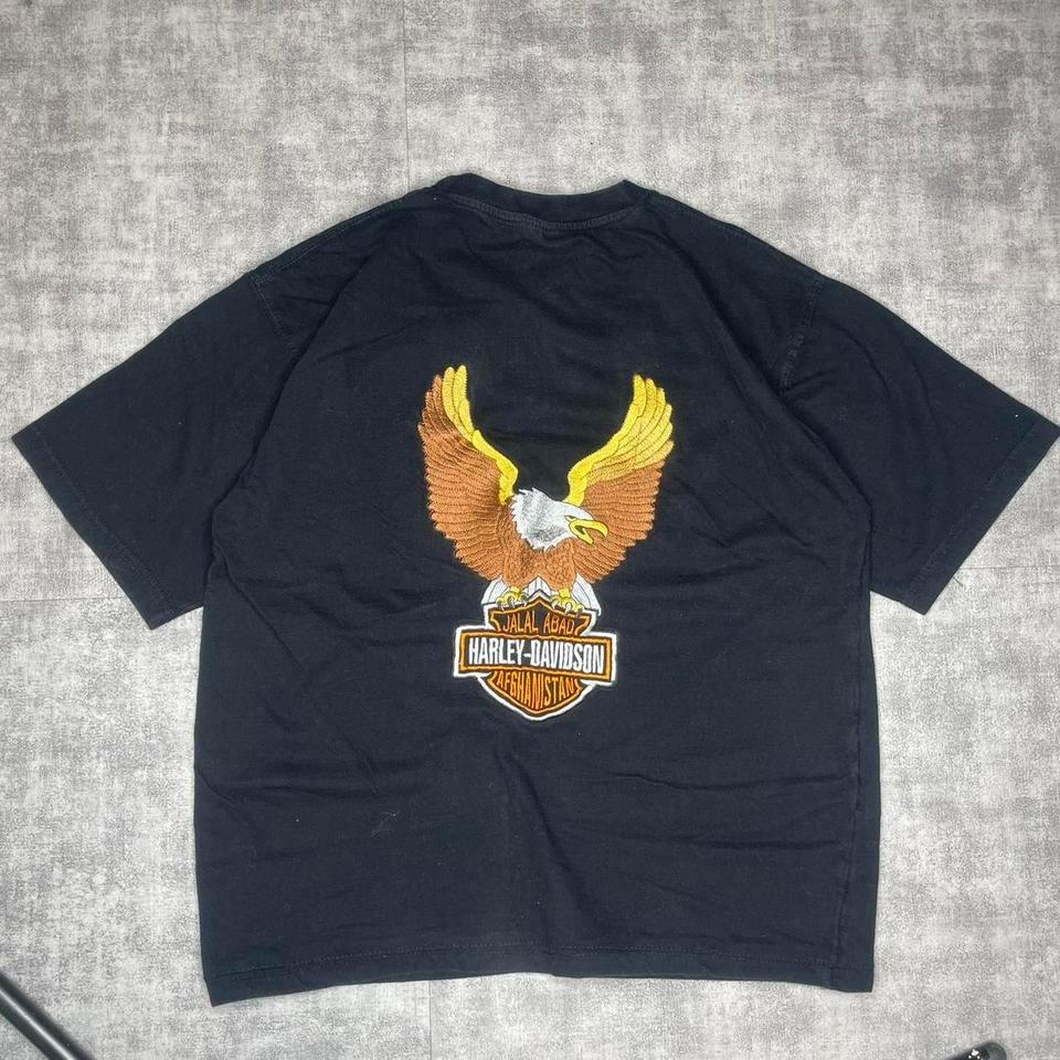 Black Harley Davidson Embroidered Shirt 934a