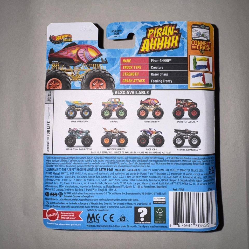 Hot Wheels Monster Trucks Piran Ahhhh A53f 4