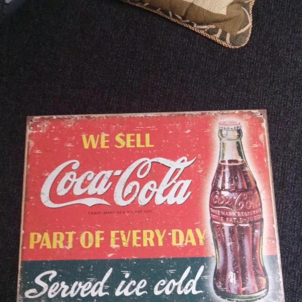 Coca Cola Metal Sign Retro 7af8