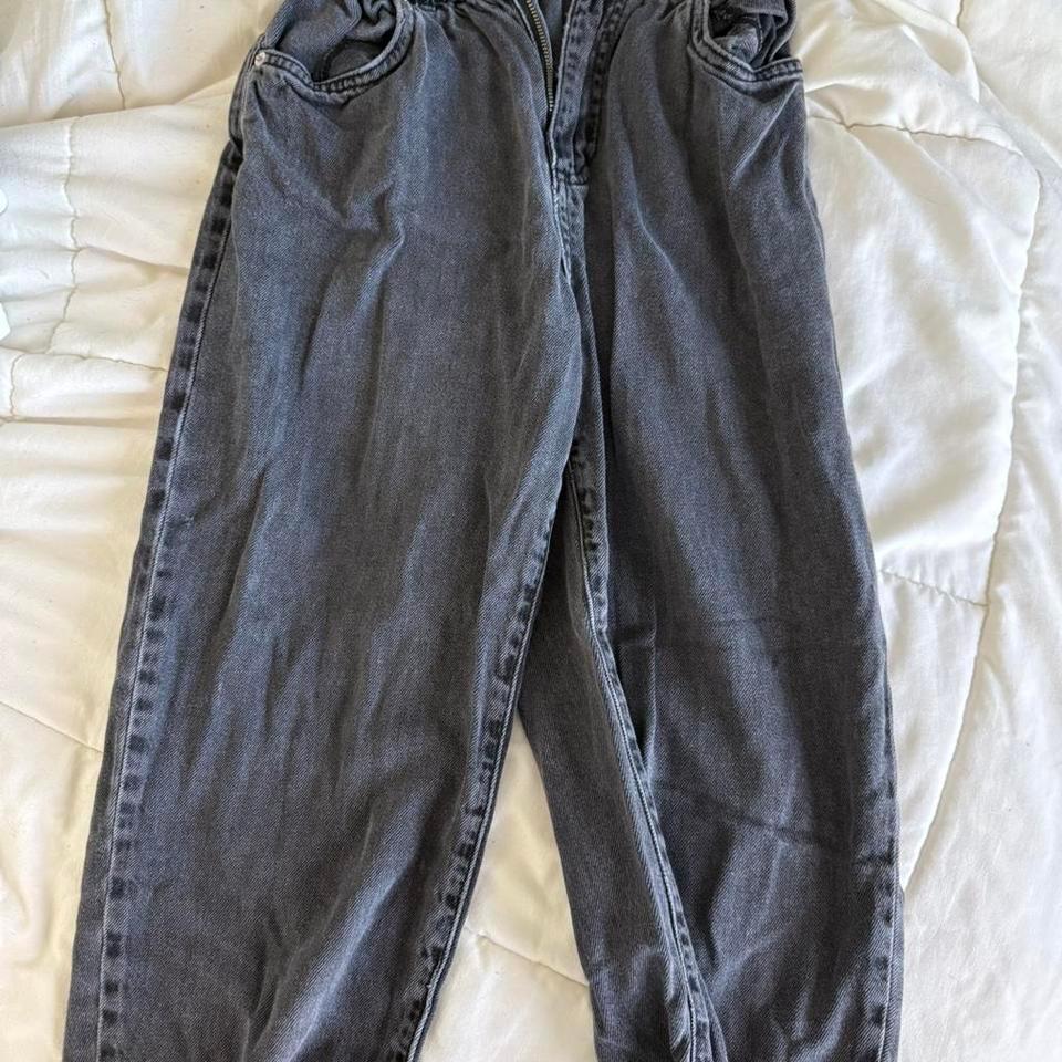 Garage Blackgrey Wash High Waisted Mom 57b8