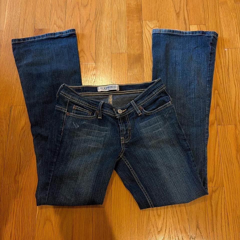 Express Low Rise Flare Jeans 64d9