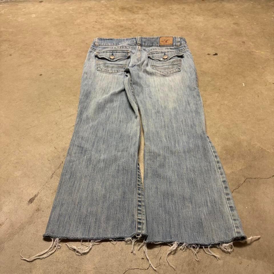 American Eagle Blue Bootcut Jeans Cc4e 3