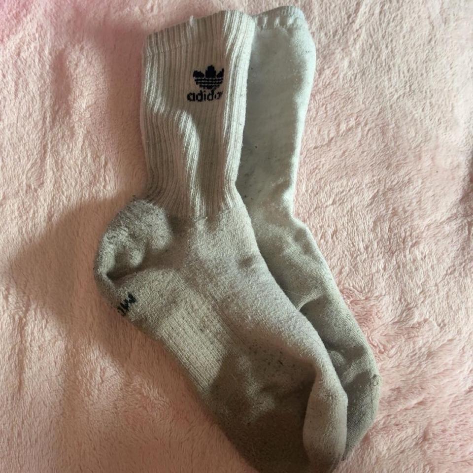 Heavily Worn Socks Adidas White 69b8
