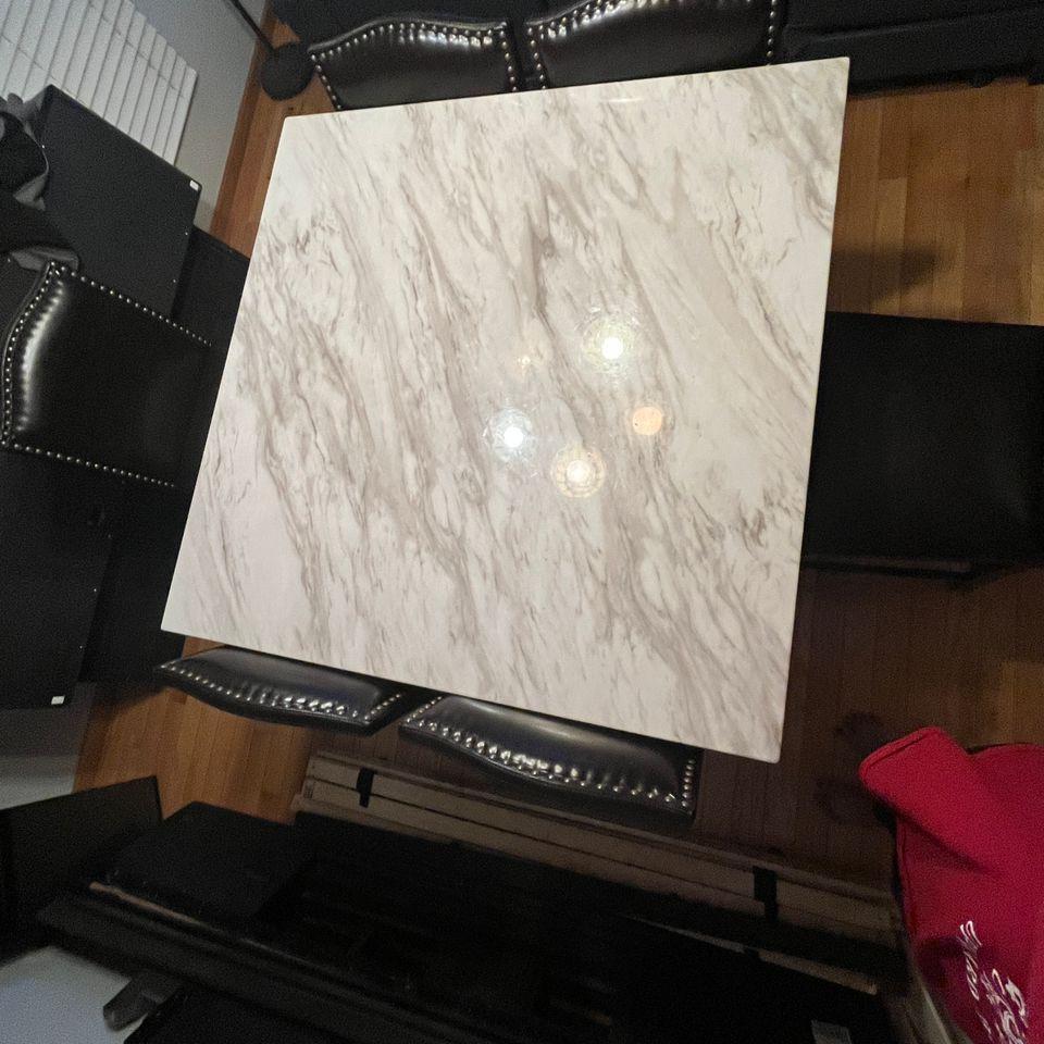 White Marble Square Tablediningroom 09d6 3