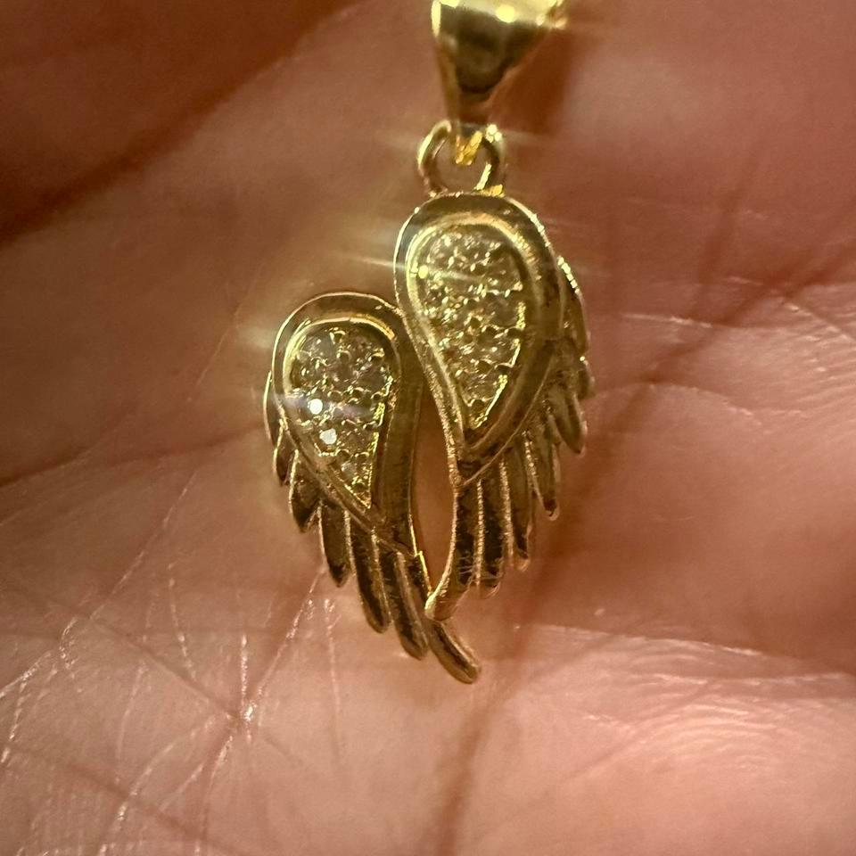 Gold Angel Wing Necklaceangelwings Jewelry Abbd