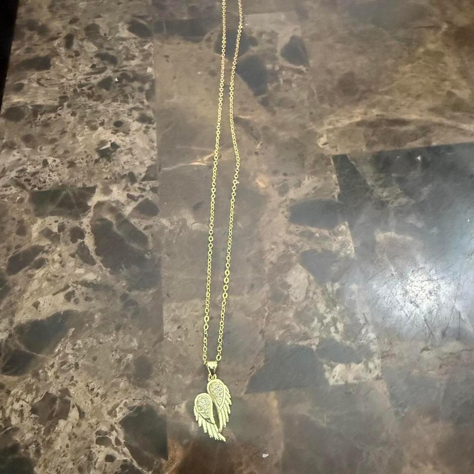 Gold Angel Wing Necklaceangelwings Jewelry Abbd 3