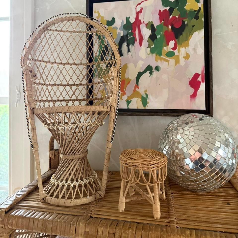 Wicker Mini Chair With Teeny