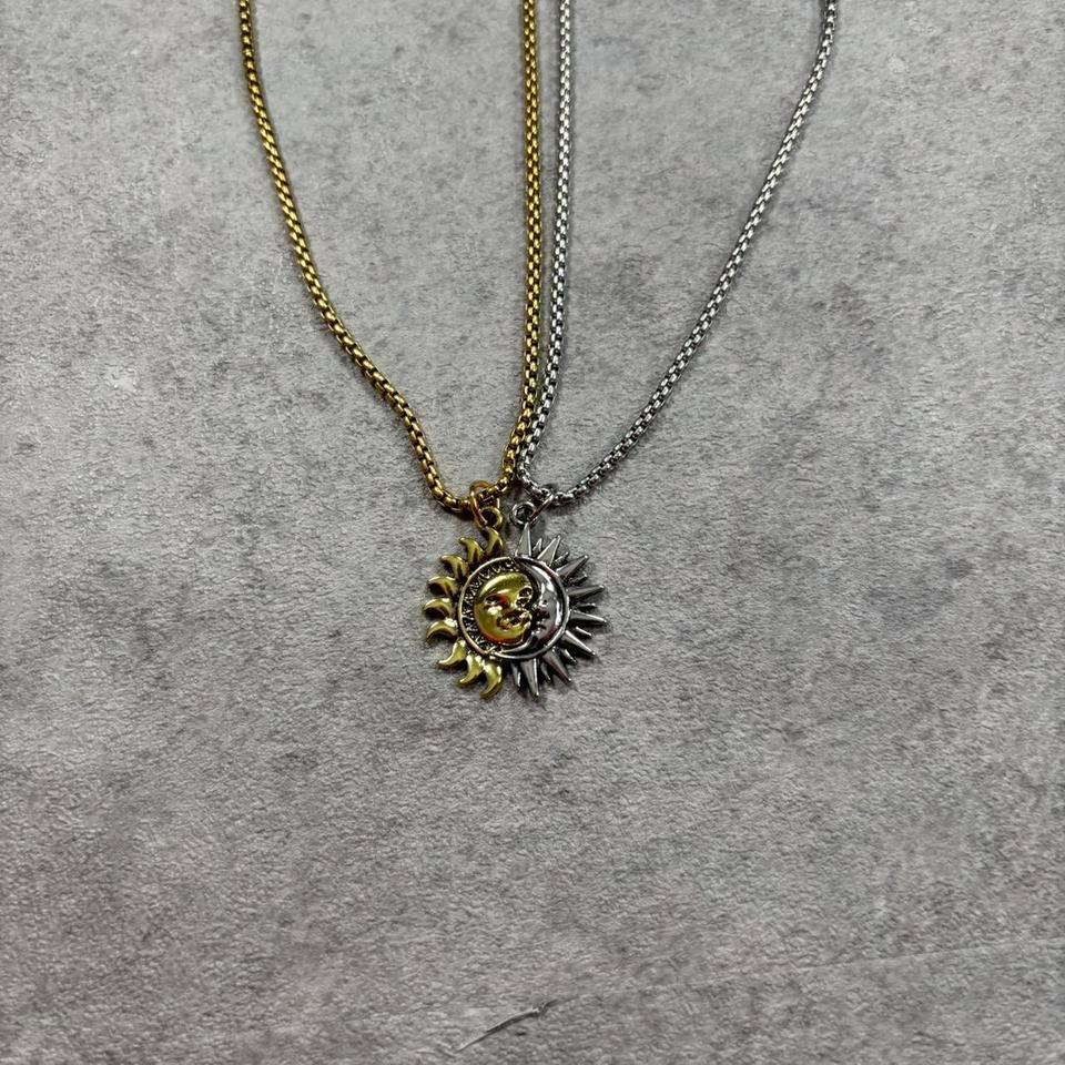 Y2k Metal Sun And Moon 60d4