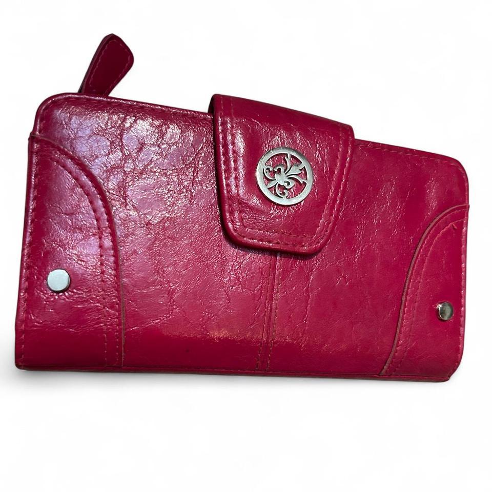 Vintage Fuschia Faux Leather Wallet 2