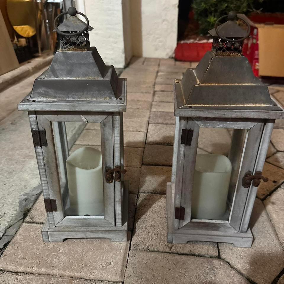 2 Pack Large Rustic Metal 5dbd