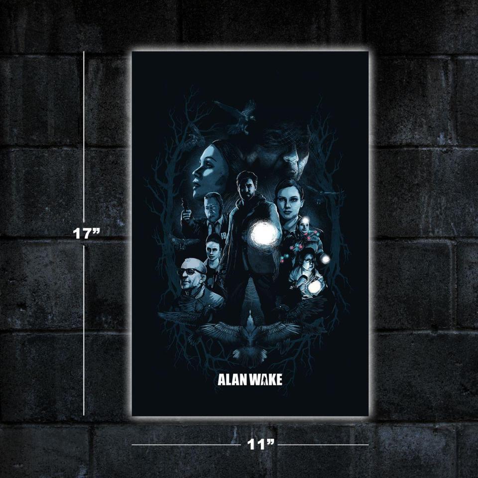 Alan Wake Video Game Poster 7cf3